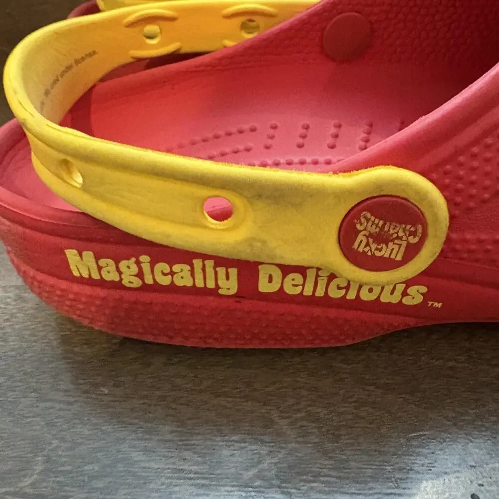 Lucky Charms Crocs Shoes Mens Size 10 Womens Size 12 Clog Rainbow Charms‎